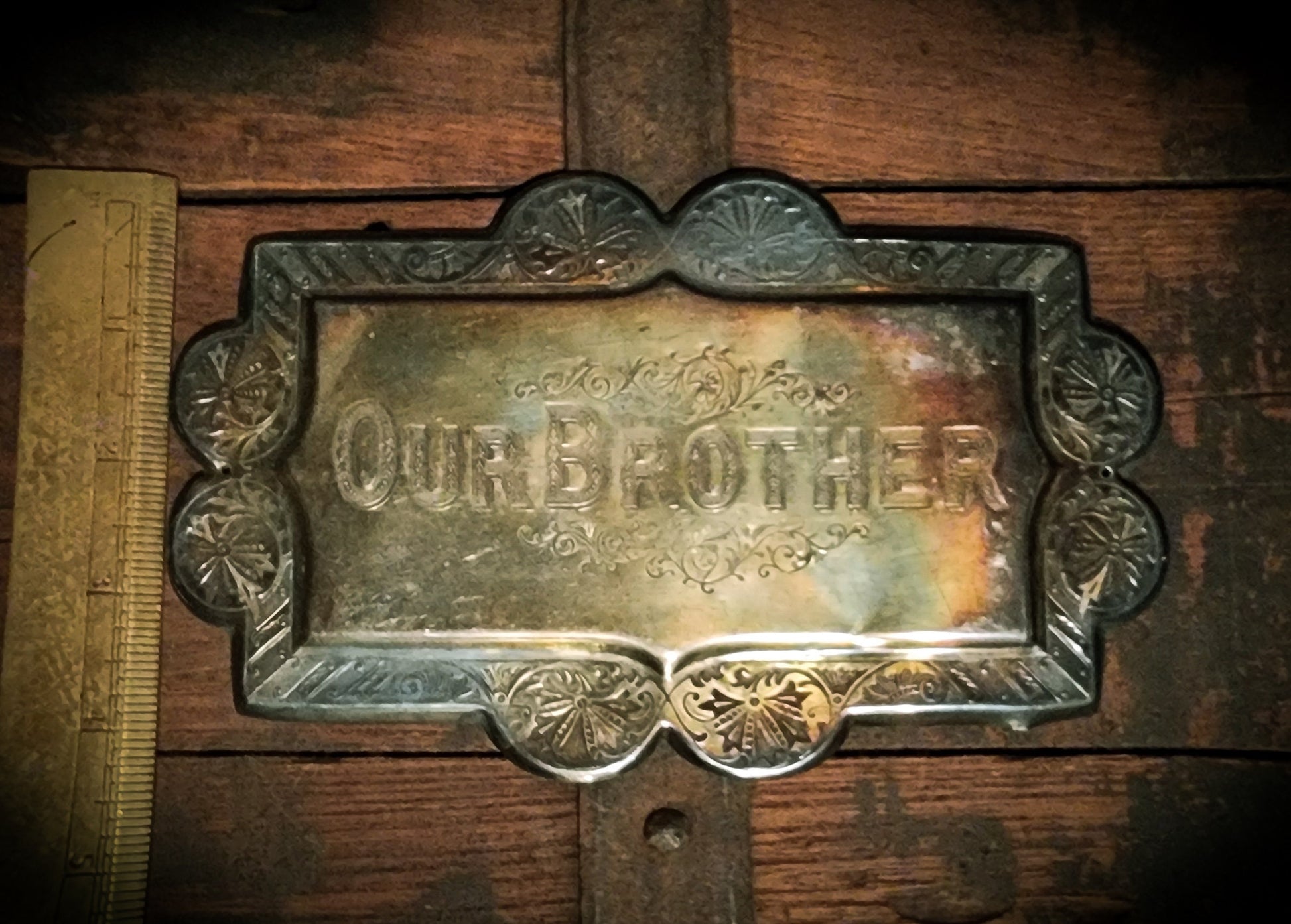 Ornate Victorian Casket/Coffin Plaque