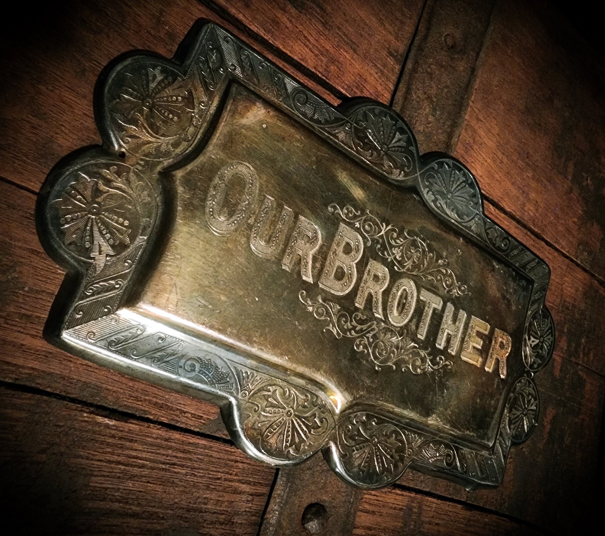 Ornate Victorian Casket/Coffin Plaque