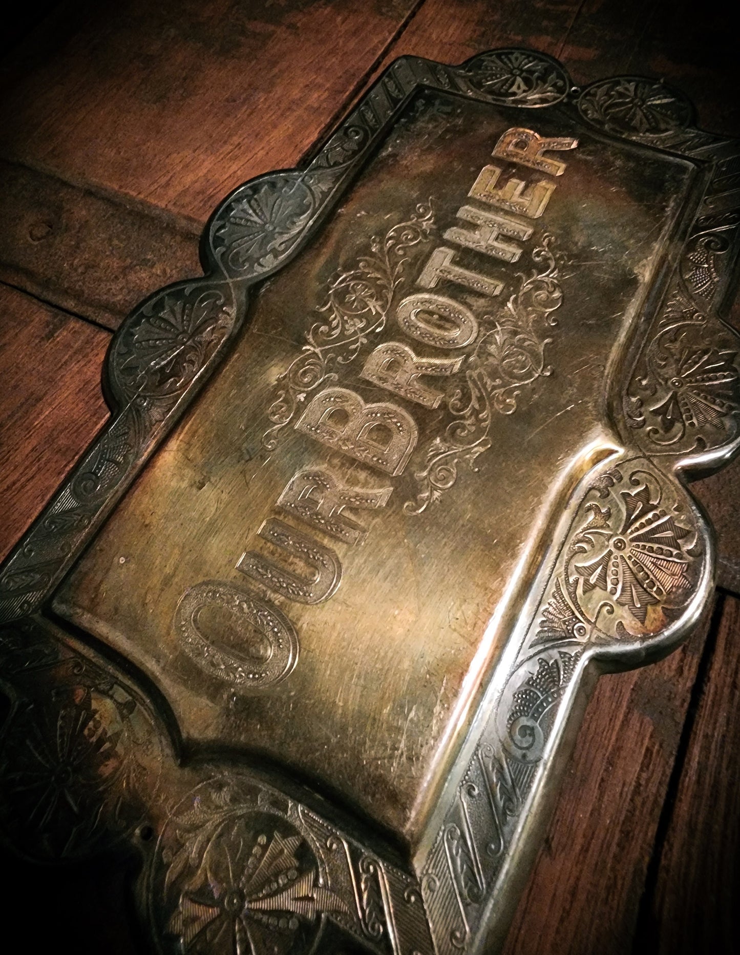 Ornate Victorian Casket/Coffin Plaque