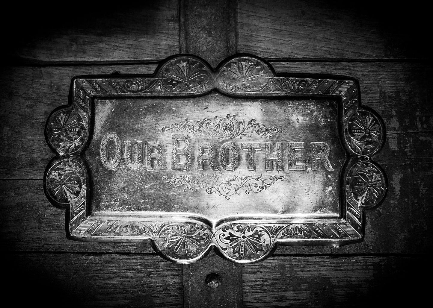 Ornate Victorian Casket/Coffin Plaque