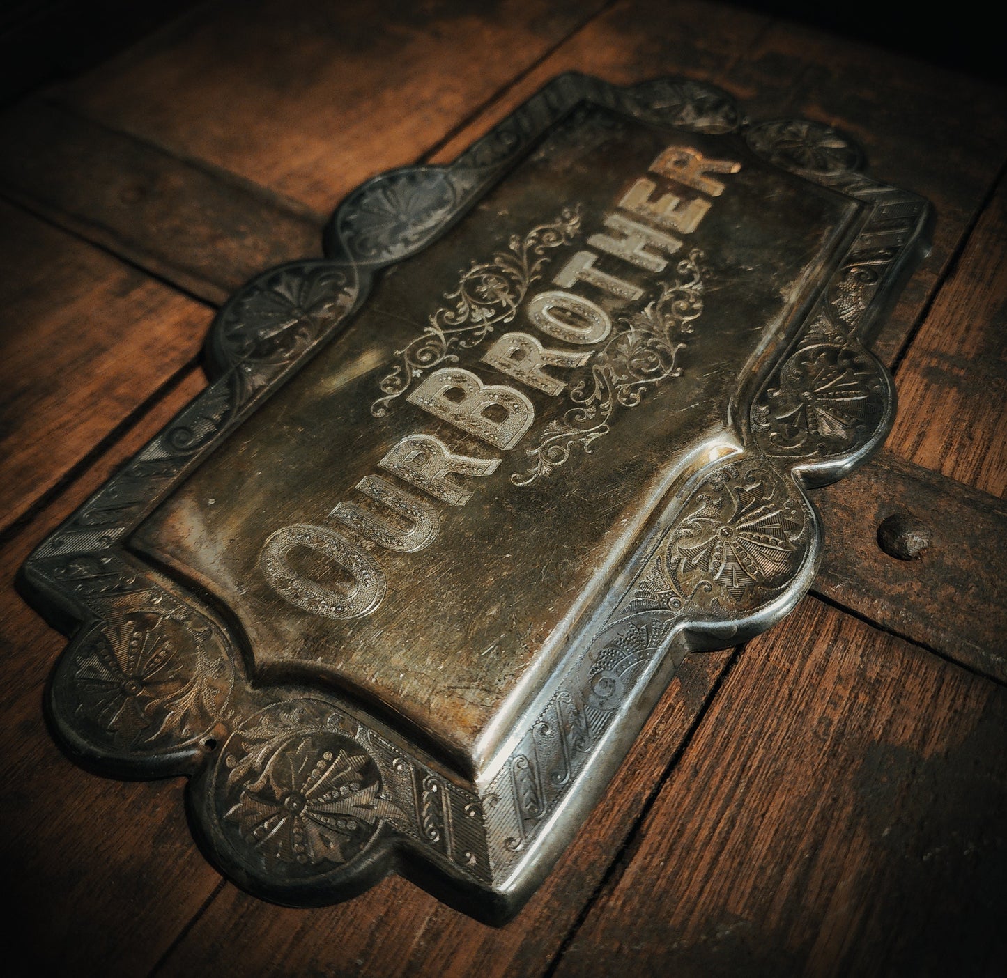 Ornate Victorian Casket/Coffin Plaque