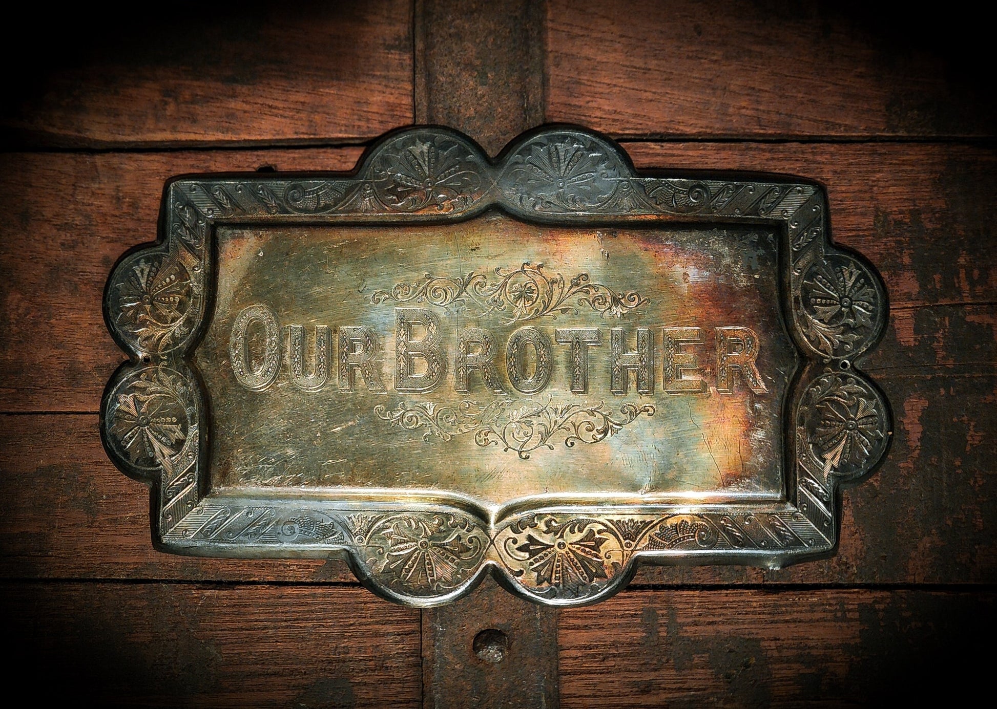 Ornate Victorian Casket/Coffin Plaque