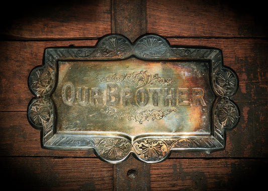 Ornate Victorian Casket/Coffin Plaque